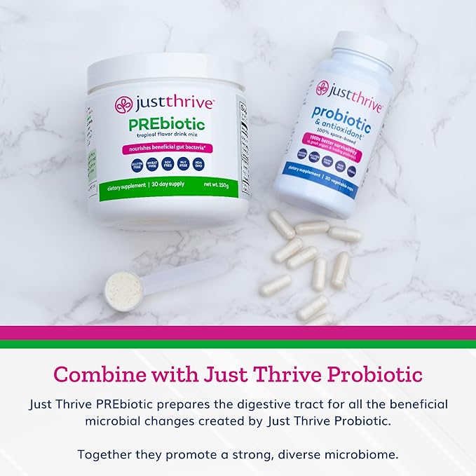 Just Thrive PREbiotic Powder - Digestive and Immune Support Supplement 150 g