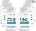 PUREHEALTH RESEARCH Lymph System Support - Lymphatic Drainage Supplement for Women &amp Men - Bromelain Echinacea Dandelion Burdock Root Lemon Powder Kelp Cleavers &amp More - 360 Capsules