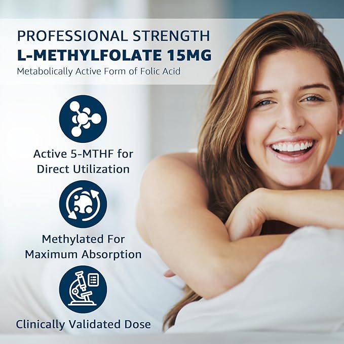Nextdia Fiber L-MethylFolate 15mg &amp Methyl B12 Gummies