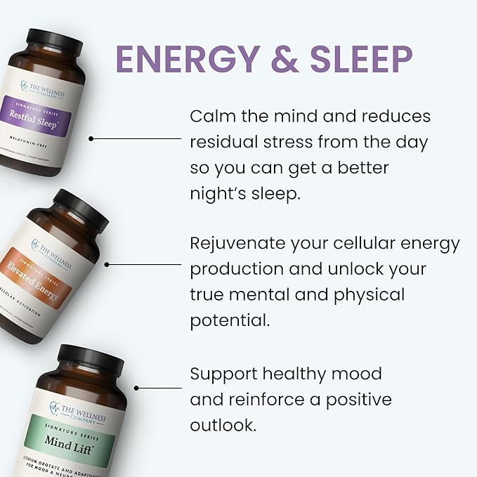 Mind Lift - Mood Boost Mental Focus Cognitive Defense - Lithium GABA DHA L-Phenylalanine | 60ct (1 Month Supply)