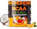 Nutrology BCAA Natural - Plant Based BCAA Powder Orange Coconut Flavor Optimized 2:1:1 Ratio Amino Acids Powder for Pre Workout &amp Post Workout Recovery Vegan Gluten-Free Non-GMO 30 Servings