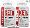 (2 Pack) Ketosyn Keto ACV Extreme Pills 1675 MG Keto Support Blend Capsule Alternative to Keto ACV Formulated with Apple Cider Vinegar Extra Virgin Olive Oil Powder Green Tea Leaf 120 Capsules