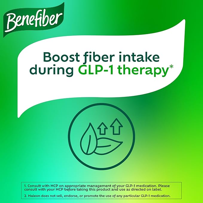 Benefiber Prebiotic GLP-1 Friendly Fiber + Superfruits Dietary Supplement Strawberry Dragon Fruit Flavor 8.8 oz (250g)