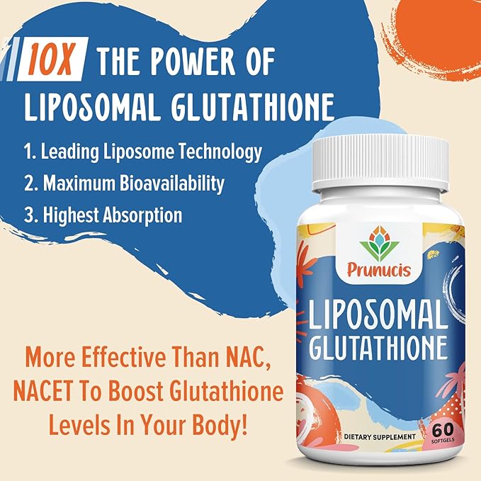 2400MG Liposomal Glutathione with Vitamin C Milk Thistle &amp Alpha-Lipoic Acid Master Antioxidants Pure Reduced L-Glutathione - Immune System Cell Repair Energy High Absorption 120 Softgels