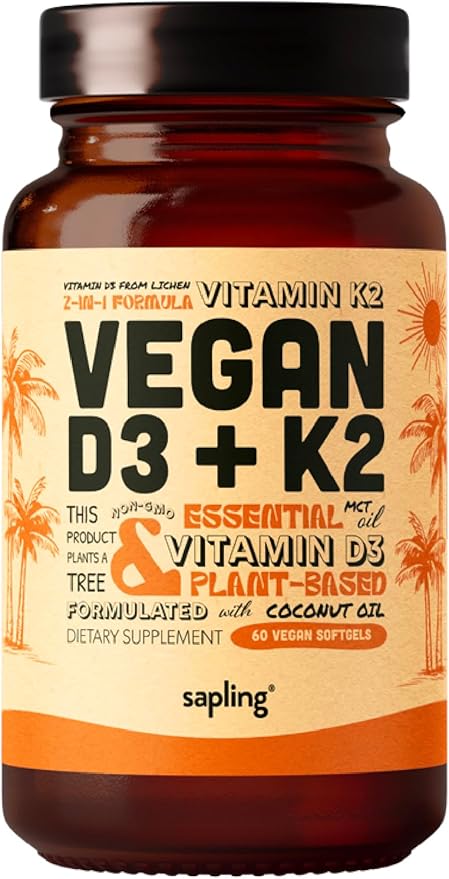 Vegan Omega 3 &amp Vegan Vitamin D3 + K2 Supplement Bundle - Plant-Based DHA &amp EPA Fatty Acids 4000 IU Vitamin D3 and 100mcg Vitamin K2 as Mk7