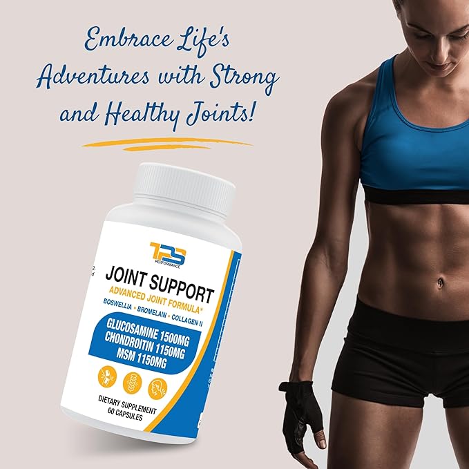 Joint Support Supplement | Glucosamine Chondroitin MSM 60 Capsules