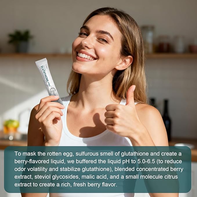 1500mg Liposomal Glutathione Supplement 12-in-1 Ultra High Absorption Liquid Glutathione with NAD+ CoQ10 NAC &amp Alpha Lipoic Acid - Supports Natural Detoxification Immune System &amp Antioxida