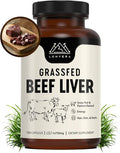 Grass Fed Beef Liver Capsules for Women and Men – 3000mg Freeze Dried Desiccated Organs – Nutrient Source for Joints Bones Hair Skin Nails &amp Daily Energy – 120 Pasture-Raised Capsules