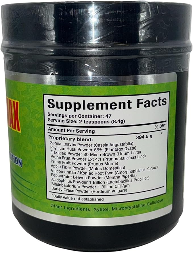 FIBRA 18 Super MAX Powder (18 Fibers) - 400g - Dietary Supplement - Supports Cleansing &amp Detoxification Unflavored (2 Pack)