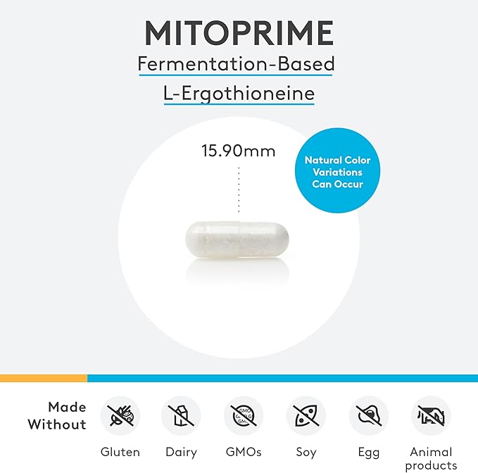 XYMOGEN MitoPrime (30 Capsules) + NAC (120 Capsules) 2-Product Bundle - L Ergothioneine Antioxidant Supplement with 600mg N-Acetyl-Cysteine NAC Supplement