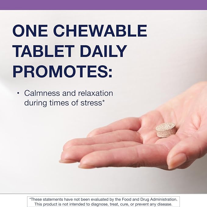 Metagenics NuSera - Chocolate-Flavored Chewable Stress &amp Calm Support with Lactium - Supports Relaxation Sleep Quality &amp Mental Balance - Non-GMO Gluten-Free - cGMP Certified - 30 Chewable T