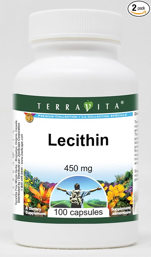 Lecithin - 450 mg (100 Capsules ZIN: 101392) - 2 Pack