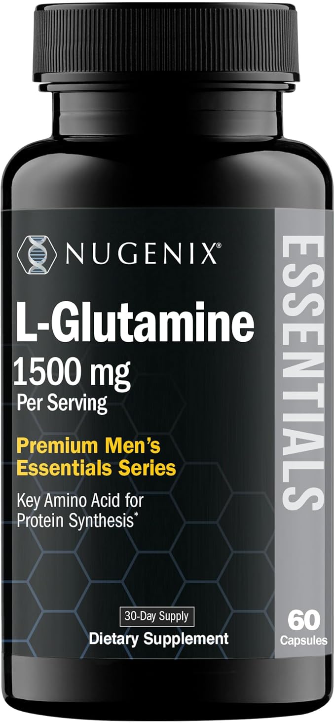 Nugenix Essentials L-Glutamine and Total-T Testosterone Booster for Men
