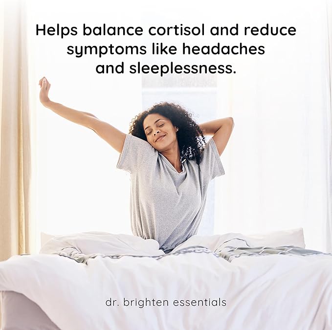 Dr. Brighten Adrenal Support - Dietary Supplement with Ashwagandha to Support Healthy Energy Levels and Stress Response (60 Count)