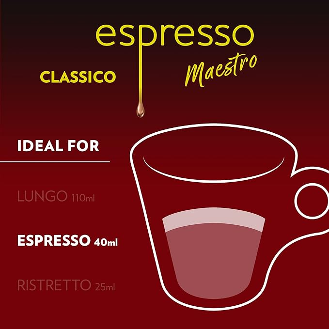 Lavazza Espresso Maestro Classico Aluminum Capsules Compatible with Nespresso* Original Machines Medium Espresso Roast 100% Arabica (60 Capsules)