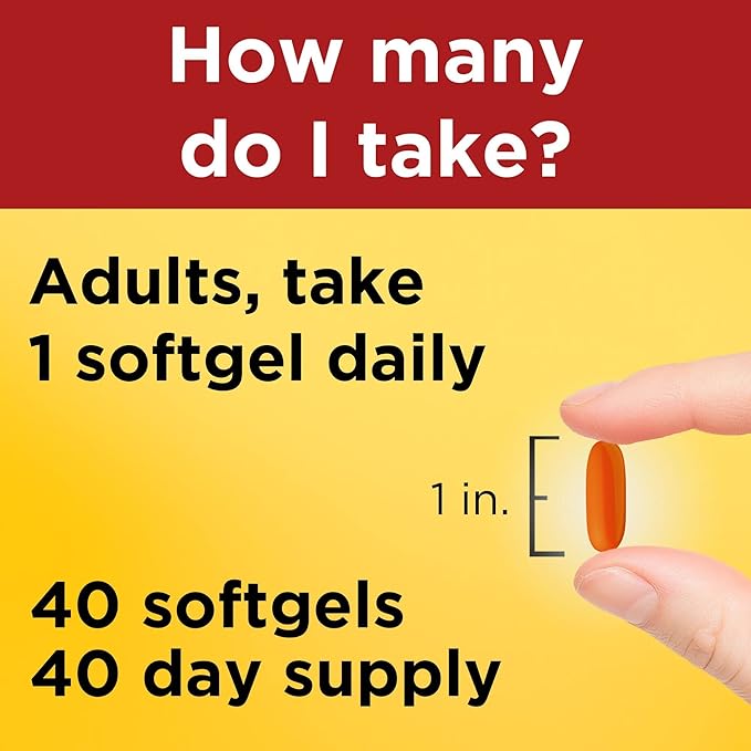 Nature Made CoQ10 400mg Softgels Dietary Supplement for Heart Health Support 40 Count 40 Day Supply