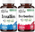 Wild &amp Organic Inulin 120 Capsules &amp Berberine 120 Capsules