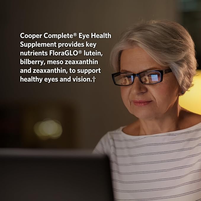 Cooper Complete - Eye Health Supplement - Lutein Meso Zeaxanthin and Zeaxanthin Vitamin C &amp E - 60 Day Supply Pack of 1