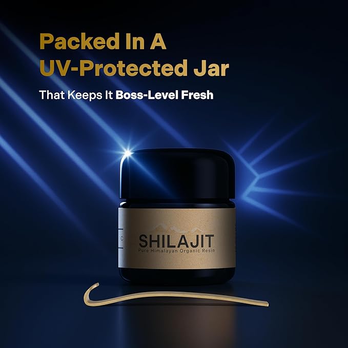 Organic Himalayan Shilajit Resin - 500mg Max Potency Lab Tested Pure Shilajit for Men and Women 85+ Trace Minerals Fulvic Acid Immune Support Energy &amp Cognitive Performance 4 Month Supply 60