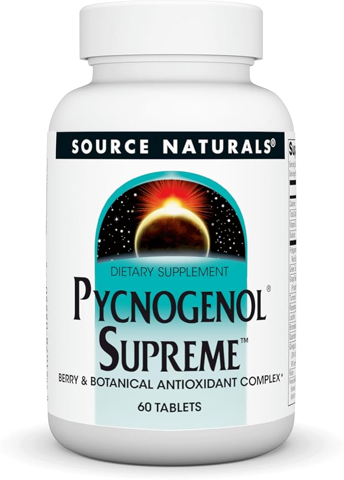 Source Naturals Pycnogenol Supreme Berry &amp Botanical Antioxidant Complex* - 60 Tablets