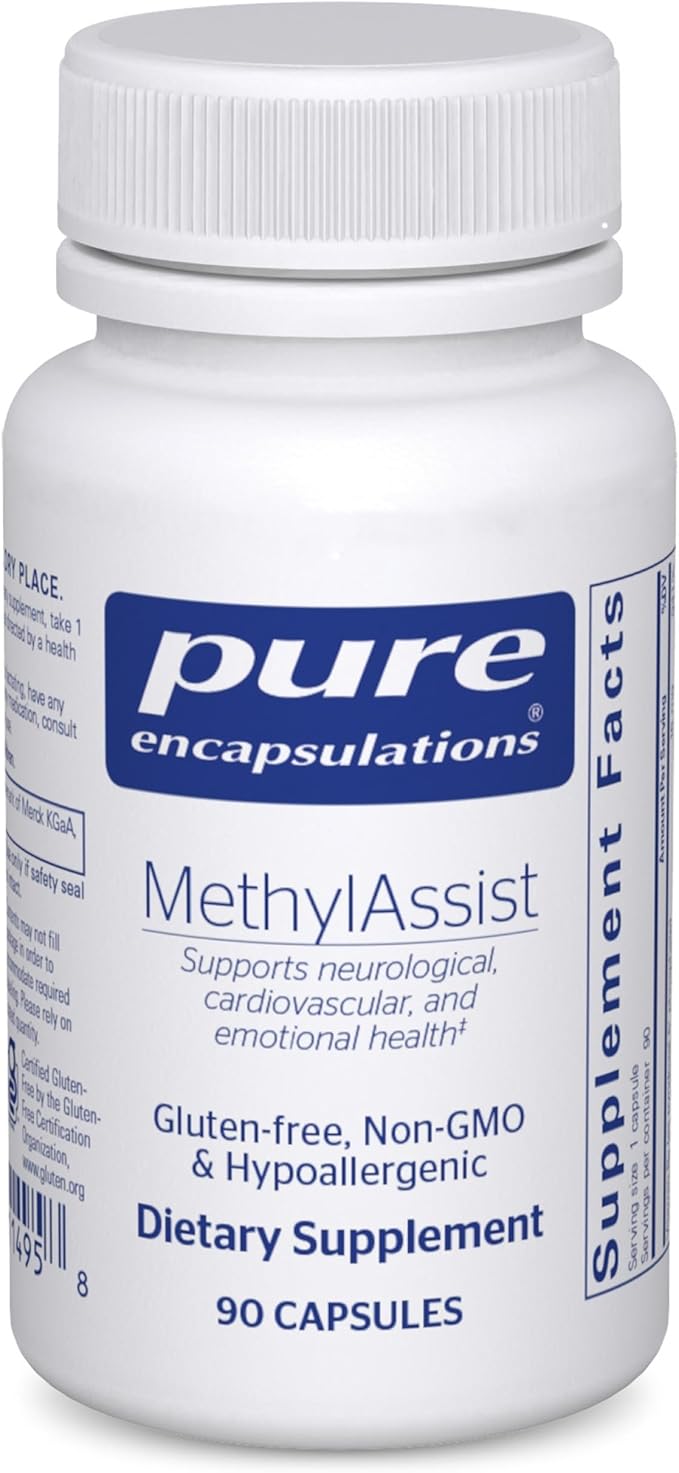 Pure Encapsulations MethylAssist 90's - B Vitamin Complex - Methylation Support* - Heart Health &amp Brain Health - Non-GMO &amp Gluten Free - 90 Capsules