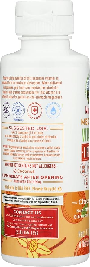 Mary Ruth's Megadose Liposomal Vitamin C 7.6 FZ