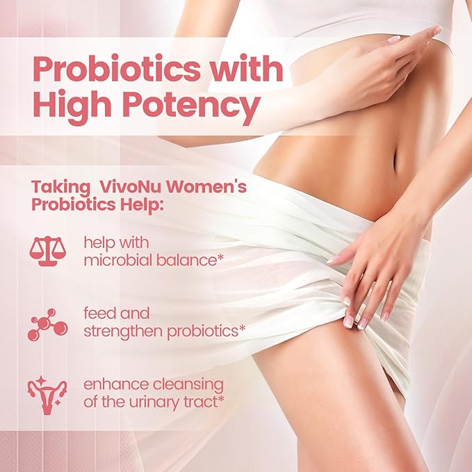Women's ProbioticPrebiotics &amp Lactobacillus Probiotic Blend60 Billion CFUs18 StrainsHelp Women's HealthBoost ImmuneDigestiveGutPromote Healthy Vaginal Odor &amp Vaginal Flora