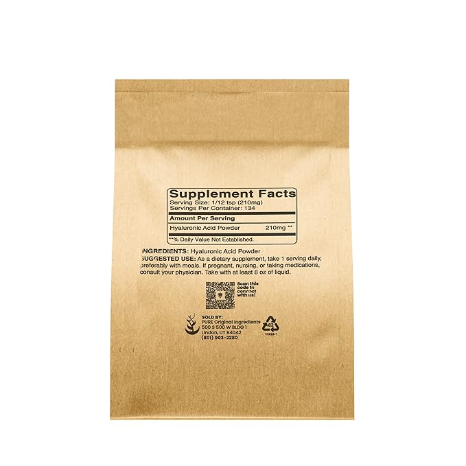 Pure Original Ingredients Hyaluronic Acid Niacinamide and Glycerin Bundle Various Sizes Odorless Colorless