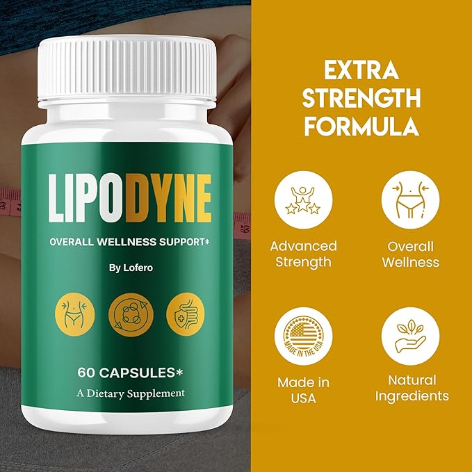 Lipodyne Capsules Premium Loss Support Formula Pills with Advanced Maximum Strength All-Natural Ingredients for Overall Health &amp Wellness Daily Vitamins Energy Capsulas Pastillas Reviews (60 capsu