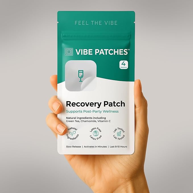 Recovery Patch | Wearable Wellness Support for Reset and Balance | Long Lasting Patch for 10 Hours | Vegan &amp Latex Free | 4 Patches Per Pack 2 Pack
