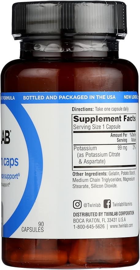 Twinlab Potassium 99mg 90 Tablets