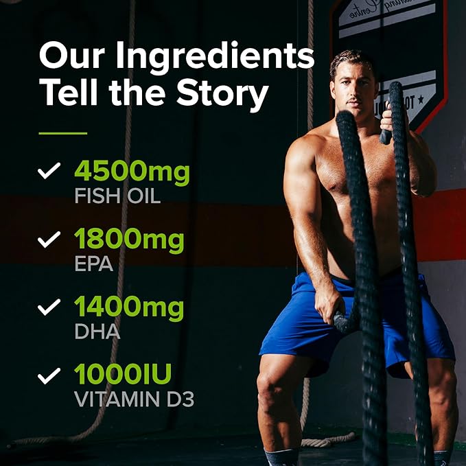 SFH Fish Oil 3400mg Omega 3 Liquid | Omega 3 Fish Oil Supplement with EPA DHA + Vitamin D3 1000 IU | Natural Orange Flavor | Wild Alaskan Pollock | 8 fl oz
