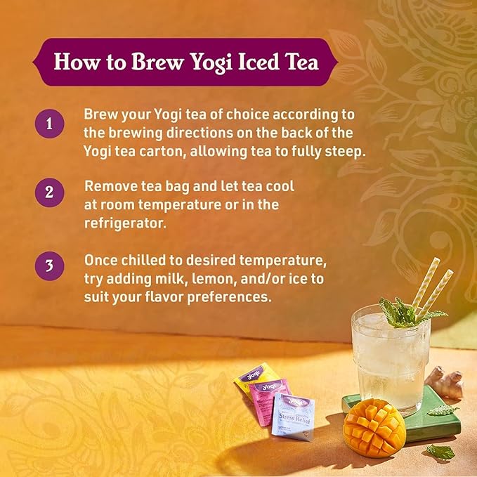 Yogi Tea - Stomach Ease (6 Pack) - Supports Healthy Digestion with Peppermint Licorice Root and Ayurvedic Herbs - Caffeine Free - 96 Organic Herbal Tea Bags