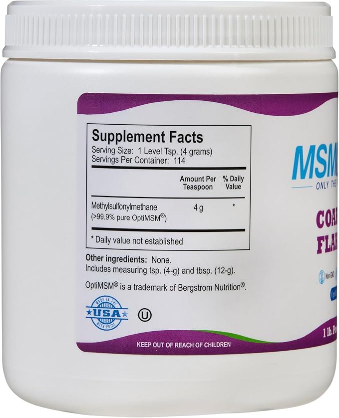 KALA HEALTH MSMPure MSM Coarse Flakes 1lb and MSM Gel with Organic Aloe 8oz Bundle
