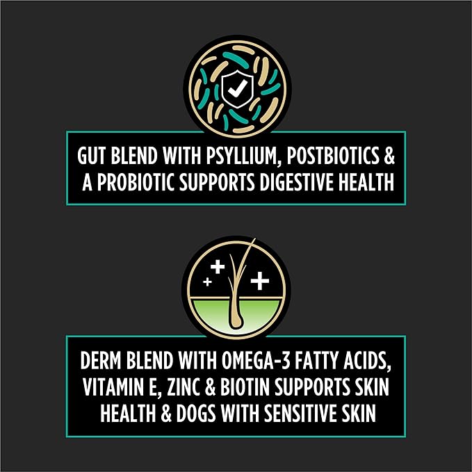 Purina Pro Plan Veterinary Supplements Multi Care Canine Chews for Dogs with Omega 3 Supports Skin Immune and Gut Health - 30ct Pouch (Pack of 2)