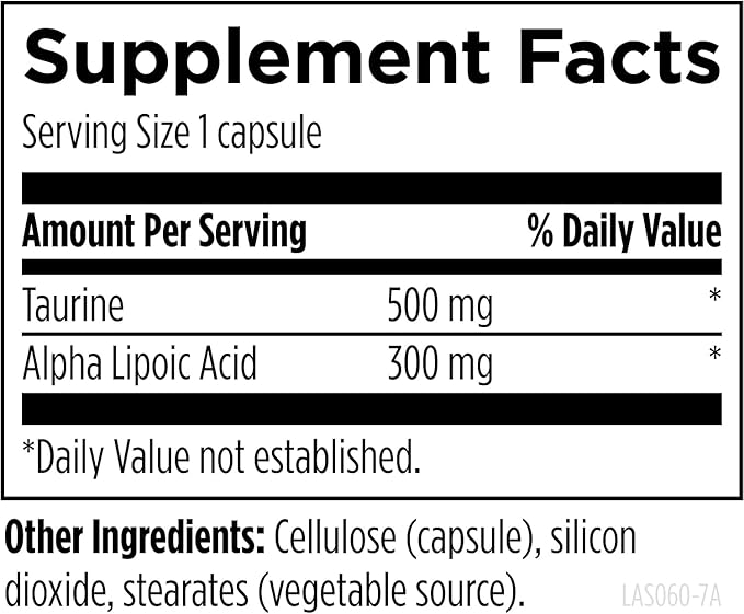 Designs for Health Lipoic Acid Supreme - 300mg Alpha Lipoic Acid with Taurine - Vegan Non-GMO ALA Supplement (60 Capsules)