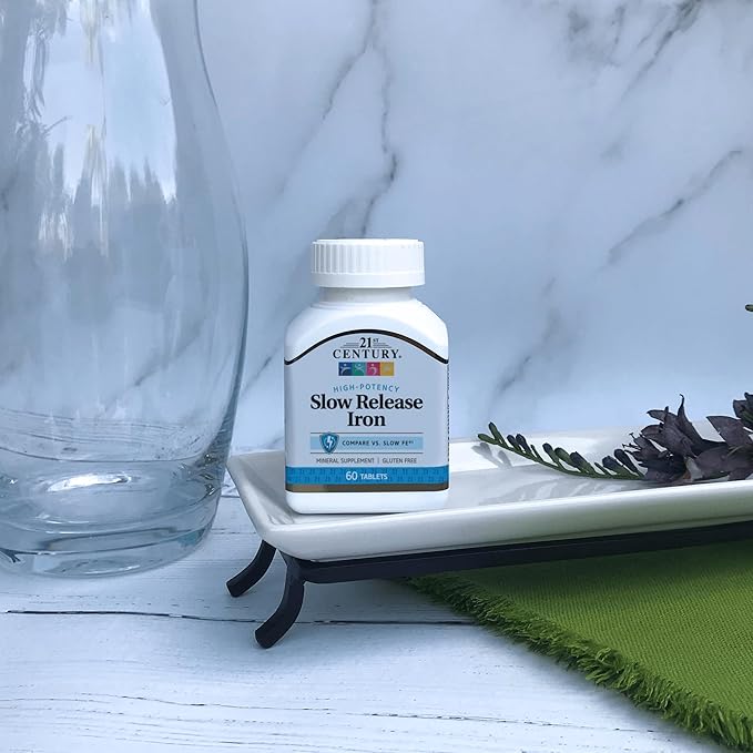 21st Century Slow Release Iron Tablets 60 ea Pack of 4 - Packaging May Vary