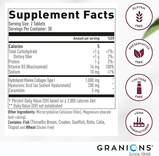 Granions Glucosamine Chondroitin MSM Powder and Collagen Hyaluronic Complex - Joint Support Bundle