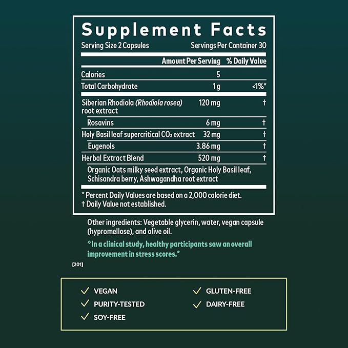 Gaia Herbs Calm Kit - Adrenal Health Daily Support Calm A.S.A.P. Ashwagandha Gummies Golden Milk