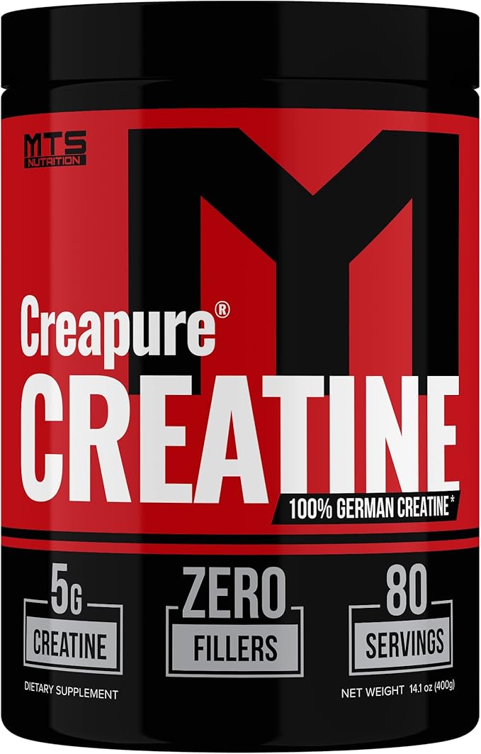 MTS Nutrition Creapure Creatine Powder - Muscle Growth &amp Recovery Supplement - 80 Servings Unflavored