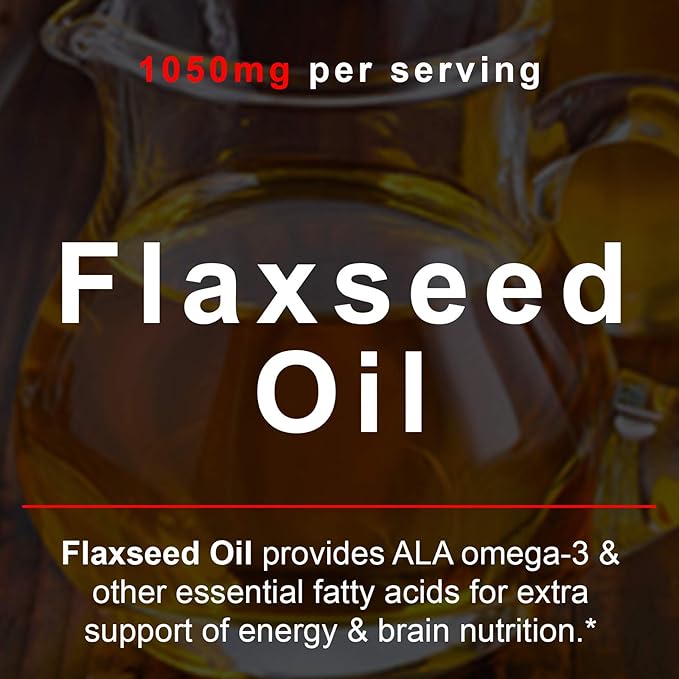 Smarter Brain Support Nootropic Supplement Made with Alpha-GPC L-Tyrosine &amp Acetyl L-Carnitine ALCAR Flaxseed Oil ALA DHA 60 Softgel Energy Pills