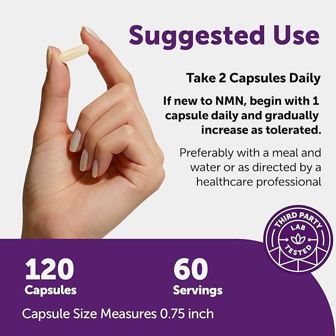 Micro Ingredients NMN Complex 1000mg Per Serving 120 Veggie Capsules | 10-in-1 with Nicotinamide Mononucleotide Resveratrol CoQ10 Quercetin &amp Glutathione | NAD+ Supplement Precursor | Filler F