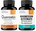 Sandhu's Quercetin &amp Magnesium Glycinate Complex Capsules | Supports Immune Muscle Health &amp Quality Sleep