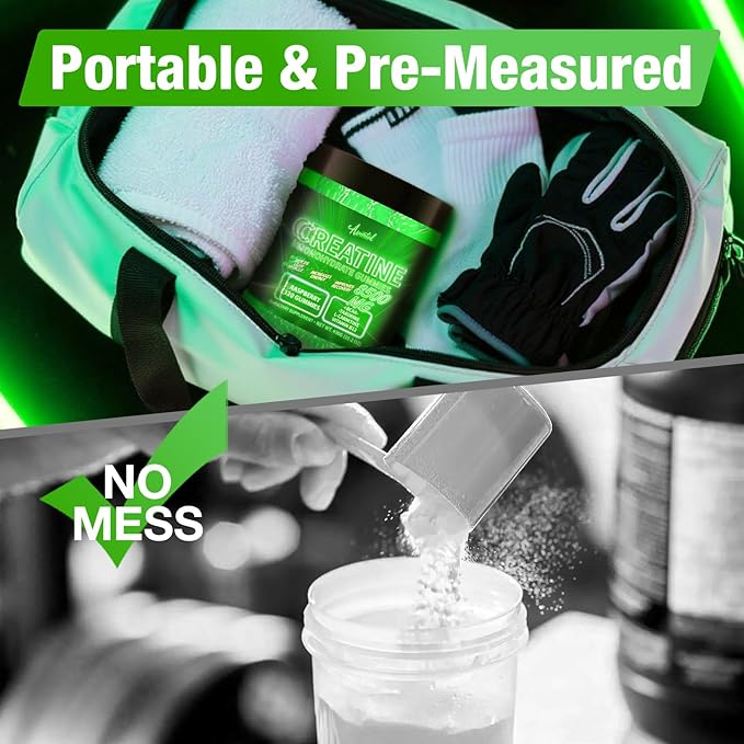 Creatine Monohydrate Gummies Complex 8500 MG for Men &amp Women Creatine Monohydrate Supplement for Muscle Growth Strength &amp Energy Support Pre Workout Gummies 120 Count Green Apple Flavor