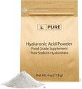 PURE ORIGINAL INGREDIENTS Hyaluronic Acid Water Soluble Fine Powder (4 Ounce)
