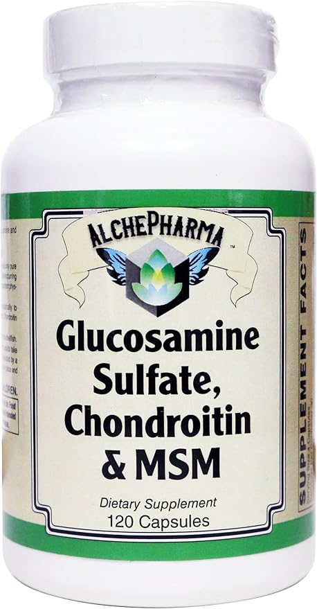 Glucosamine Sulfate Chondroitin &amp MSM Capsules (4 Cap High Potency Formula) (120 Capsules)