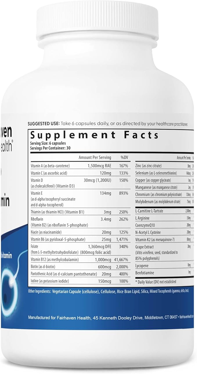 Fairhaven Health FH Pro for Men and Women Combo | Premium Prenatal Fertility Supplements | Capsules