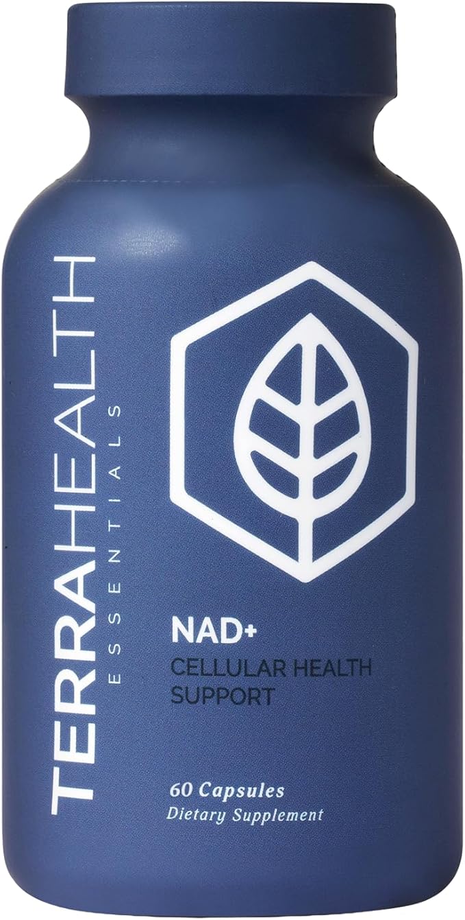 Terra Health Essentials NAD+ - Cellular Energy Metabolic Repair Healthy Aging of Heart Brain &amp Muscle - All Natural 30 Day Supply