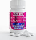 InstaRelief® Hair Growth with Lustriva® - Clinically Shown to Grow Thicker Healthier Hair in 3 Weeks Reduce Wrinkles and Fine Lines with Biotin Silicon and Arginine 60 Tablets