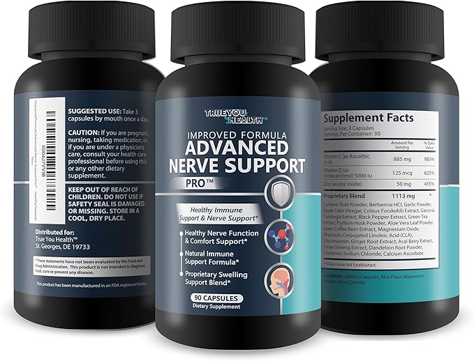 Advanced Nerve Support Pro - The Japanese Red Vitamin Ritual Neuropathy Support - Nerve Damage Repair Supplement - Neuropathy Nerve Support - Ghost Pepper Trick - Nerves Pill - Nerve Supplement